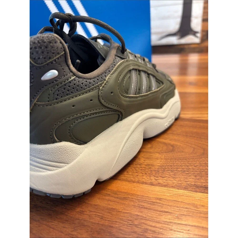 NEW Adidias Ozmillem Green Olive 90s Throwback Shoe Men Size 8.5
